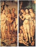 BALDUNG GRIEN, Hans Three Ages of Man and Three Graces Sweden oil painting artist